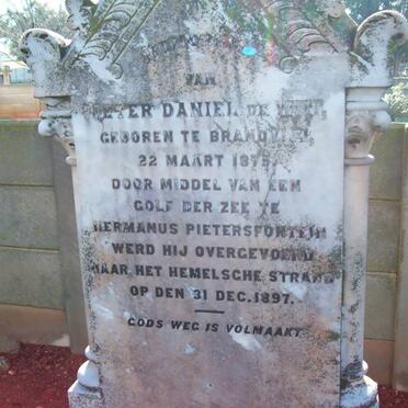 WET Pieter Daniel, de 1875-1897