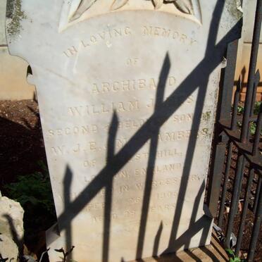 ? Archibald William James -1905