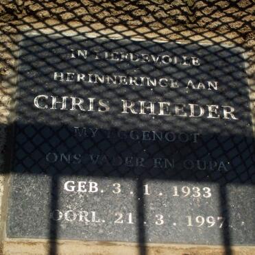 RHEEDER Chris 1933-1997