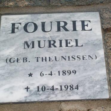 FOURIE Muriel nee THEUNUSSEN 1899-1984
