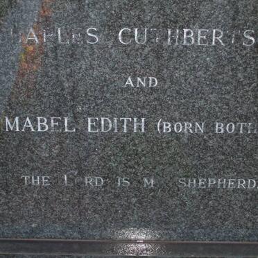 CUTHBERTSON Charles &amp; Mabel Edith BOTHA