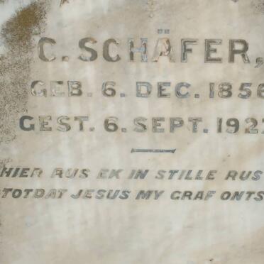 SCHAFER C. 1856-1927