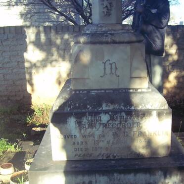 FRANKLIN Ann Recorder 1847-1909