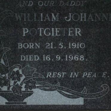 POTGIETER William Johannes 1910-1968 :: ROUX Agnes Phyllis nee OLIVIER 1912-2003
