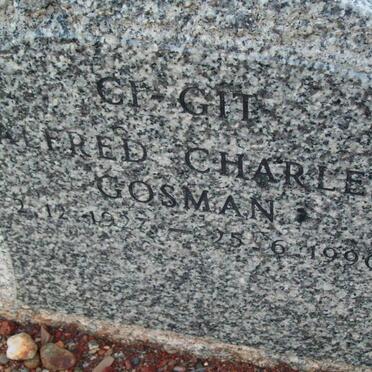 GOSMAN Alfred Charles 1927-1990