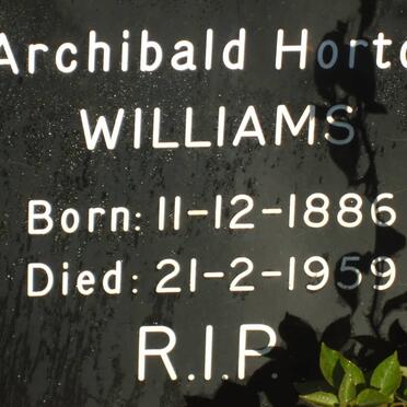 WILLIAMS Archibald Horton 1886-1959