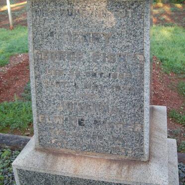 FISCHER Henry George 1866-1924  :: FISCHER  Johanna Elwine 190?-1923