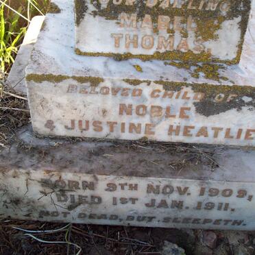 HEATLIE Mabel Thomas 1909-1911