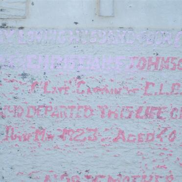 JOHNSON Christian F. -1923