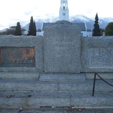 Western Cape, WORCESTER, Church Street, Monument