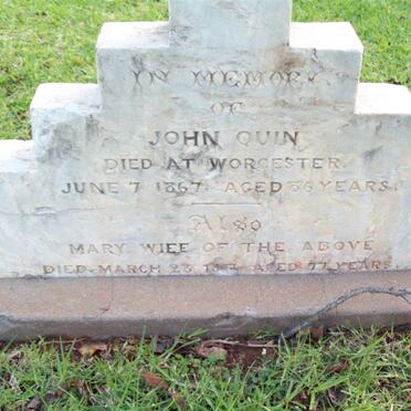 QUIN John -1867 &amp; Mary -18??