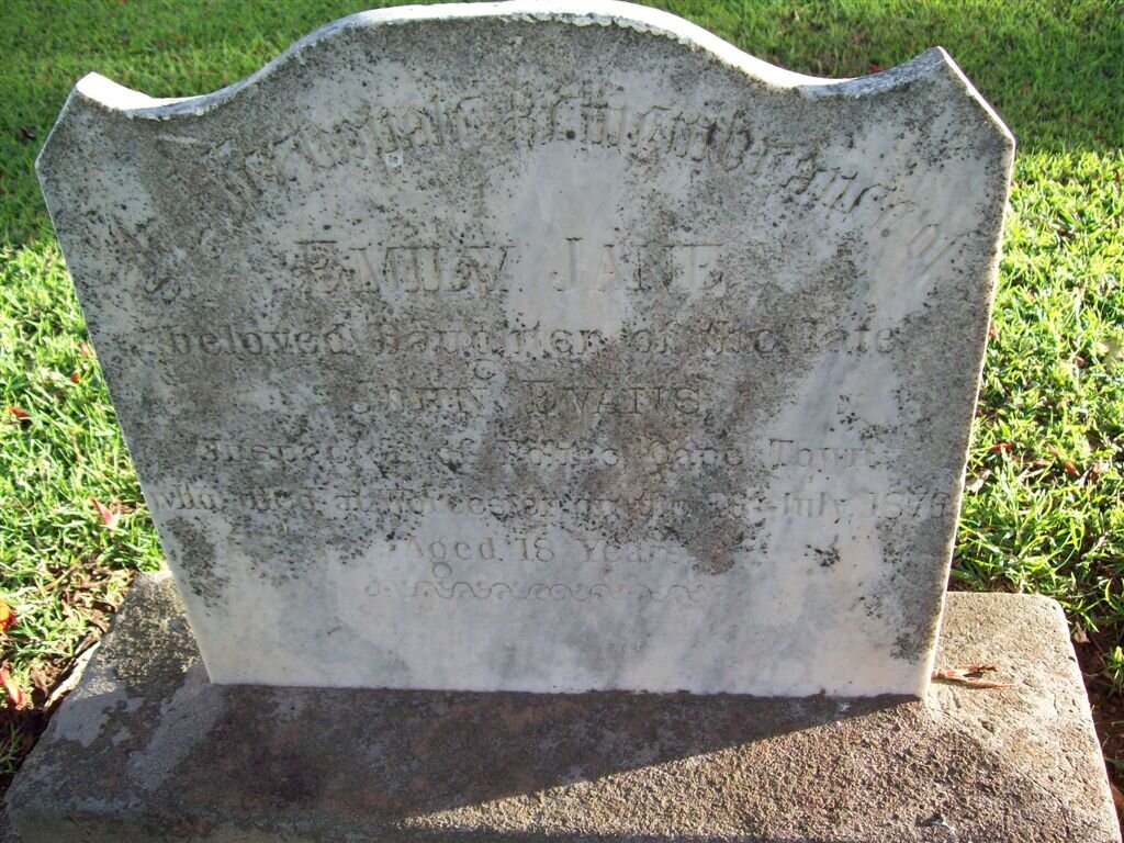 EVANS Emily Jane -1876