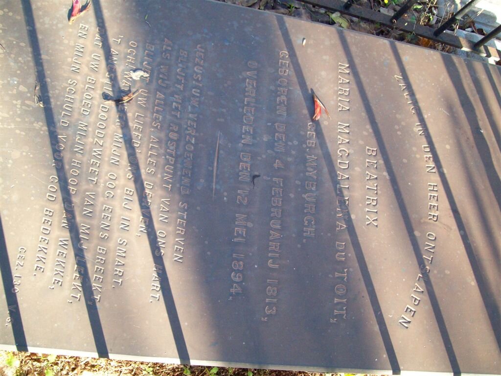 TOIT Beatrix Maria Magdalena, du nee MYBURGH 1813-1894