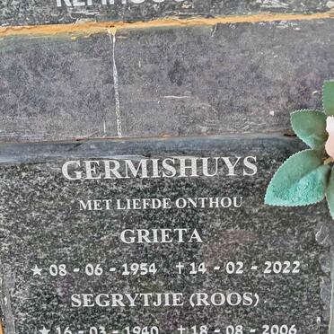 GERMISHUYS Segrytjie 1940-2006 :: GERMISHUYS Grieta 1954-2022
