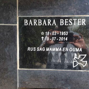 BESTER Barbara 1953-2014