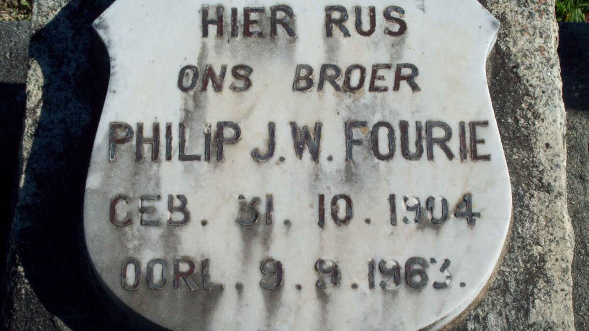 FOURIE Philip J.W. 1904-1963