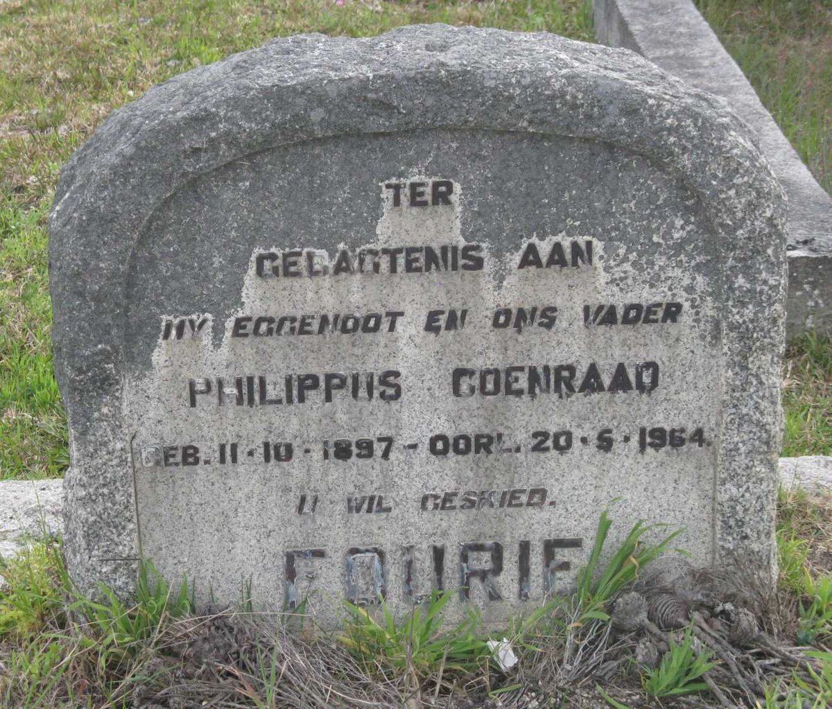 FOURIE Philippus Coenraad 1897-1964