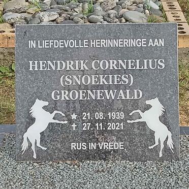 GROENEWALD Hendrik Cornelius 1939-2021