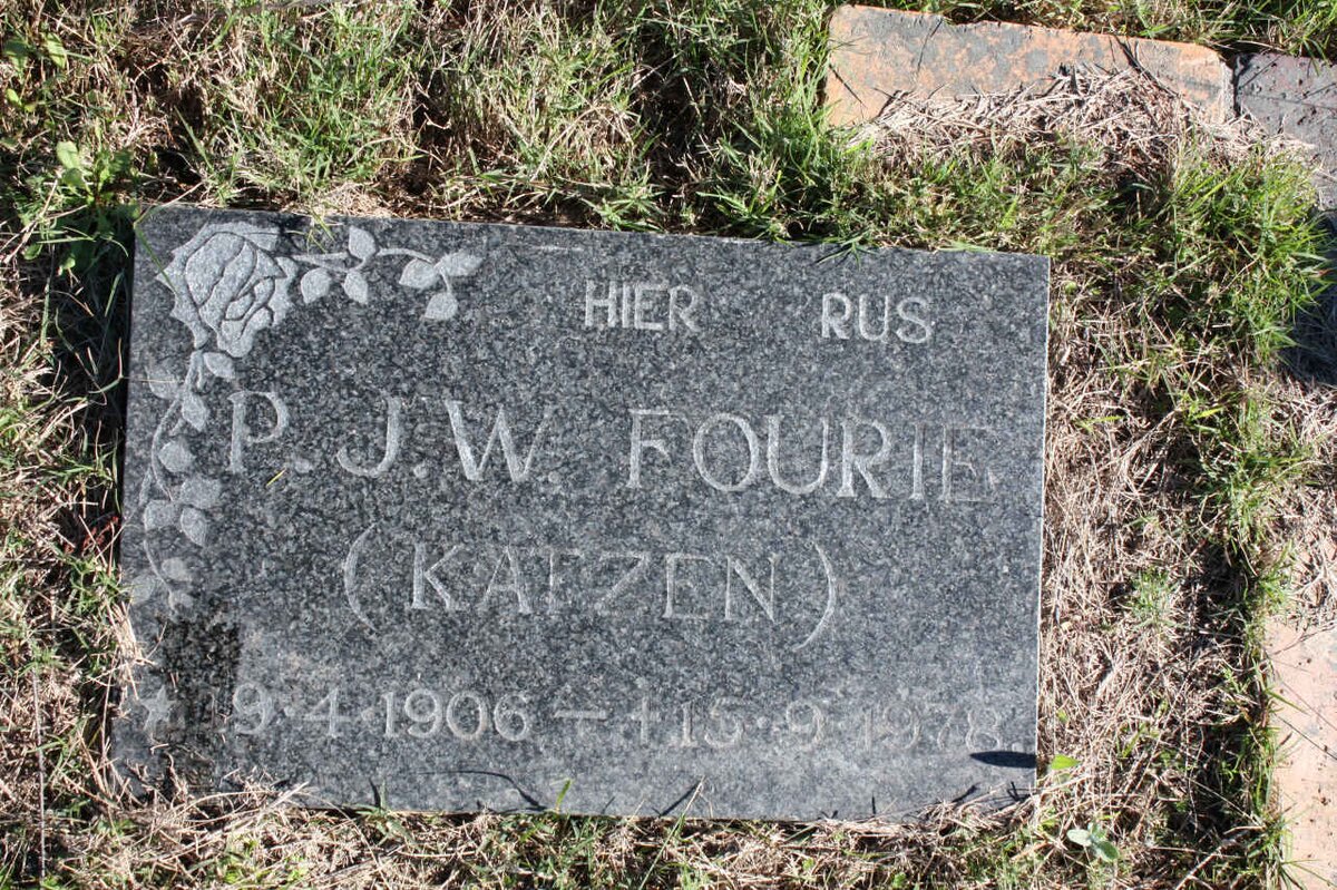 FOURIE P.J.W. 1906-1978