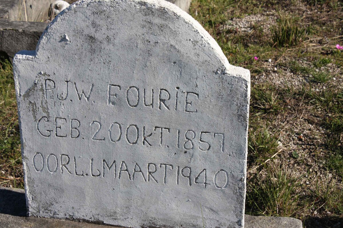 FOURIE P.J.W. 1857-1940