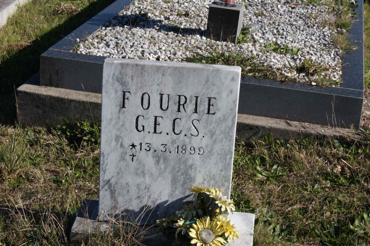 FOURIE G.E.C.S. 1899-1899