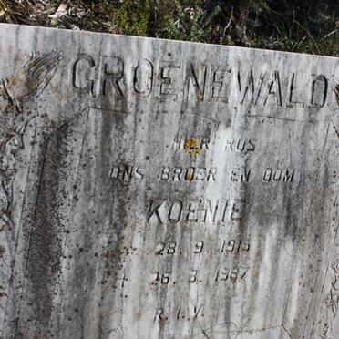 GROENEWALD Koenie 1915-1987
