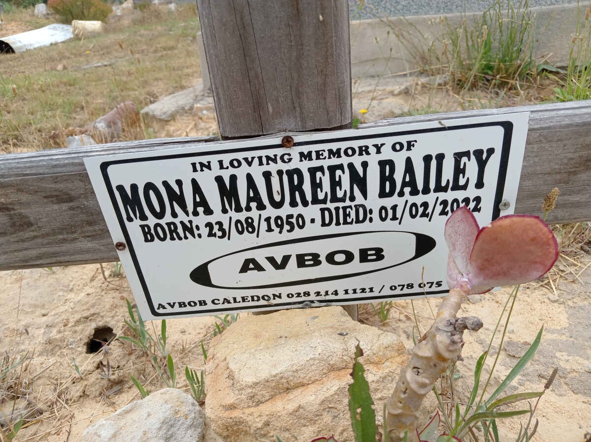 BAILEY Mona Maureen 1950-2022