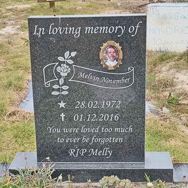 NOVEMBER Melvin 1972-2016