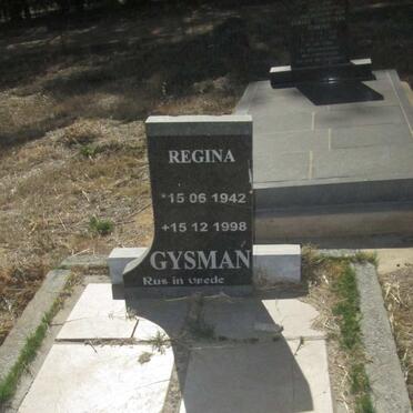 GYSMAN Regina 1942-1998