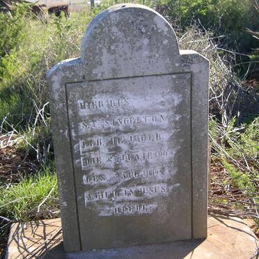 SINGELTON S.C. nee DE JAGER 1904-1939