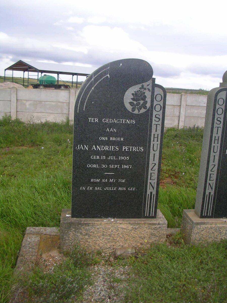 OOSTHUIZEN Jan Andries Petrus 1905-1967