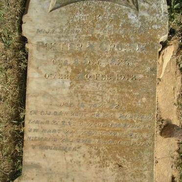 CRONJE Pieter 1873-1918