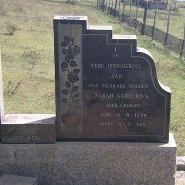 GRANGE Sarah Catherina, la nee CRONJE 1894-1965