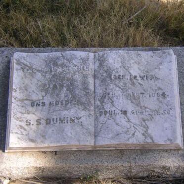 DUMINY S.S. nee DE WIT 1864-1958