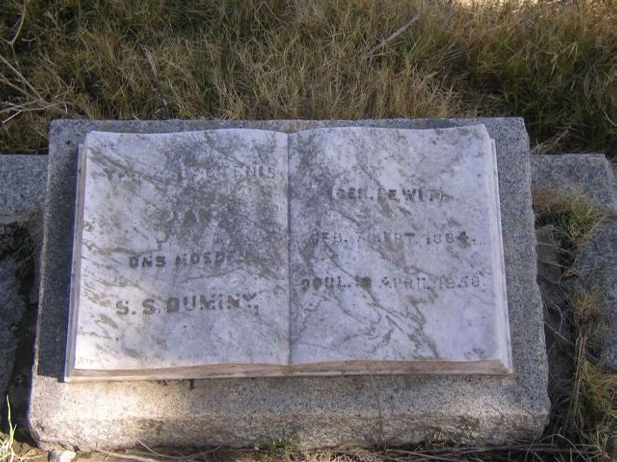 DUMINY S.S. nee DE WIT 1864-1958