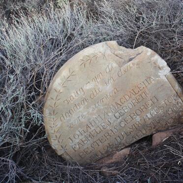 FABRICIES Johanna Magdalena nee BESTER  1871-1905