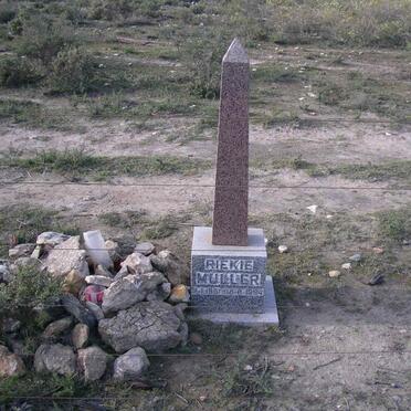 Western Cape, RIVERSDALE district, Jackhals fontein 387, single memorial