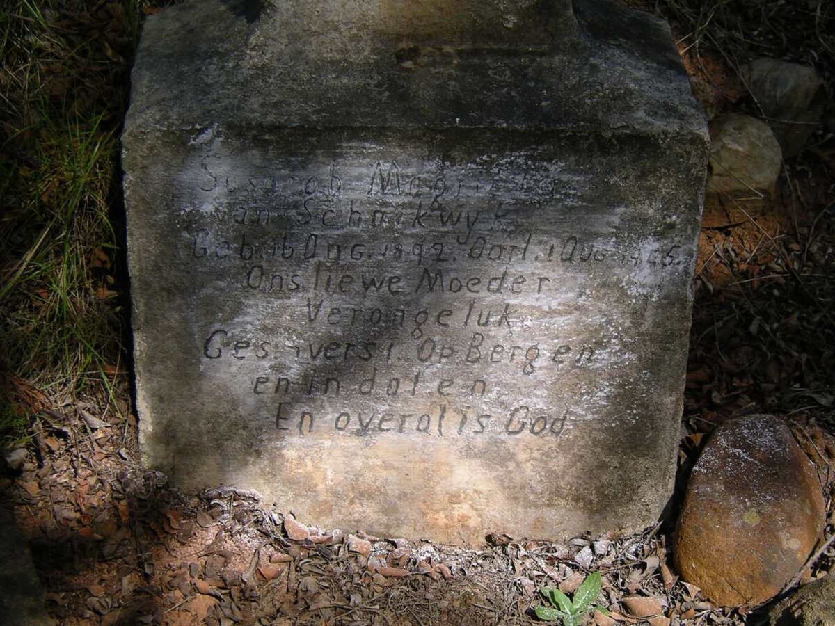 SCHALKWYK Susarah Mag?, van 1892-1945