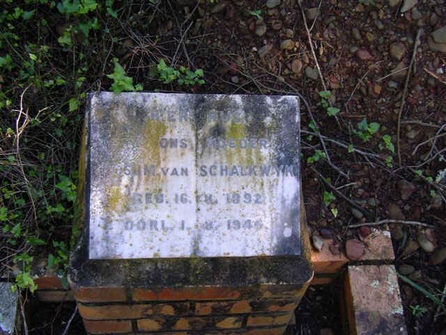 SCHALKWYK S.H.M., van 1892-1945