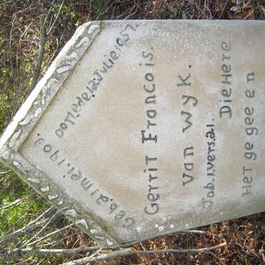 WYK Gerrit Francois, van 1903-1957