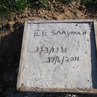 SAAYMAN E.E. 1933-2011