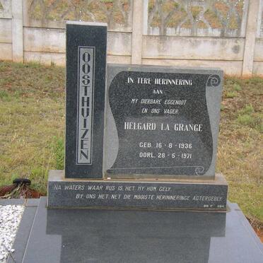 OOSTHUIZEN Helgard La Grange 1936-1971