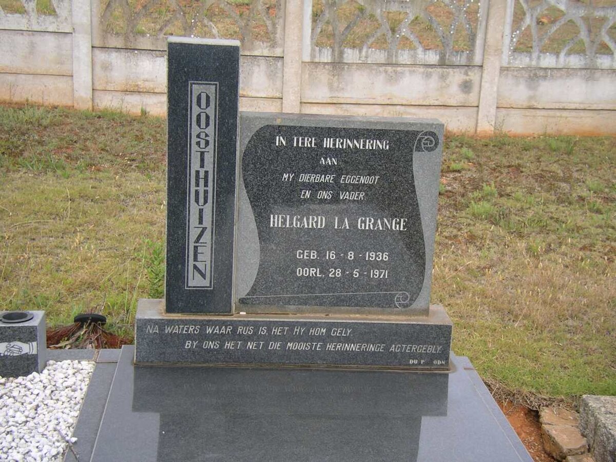 OOSTHUIZEN Helgard La Grange 1936-1971