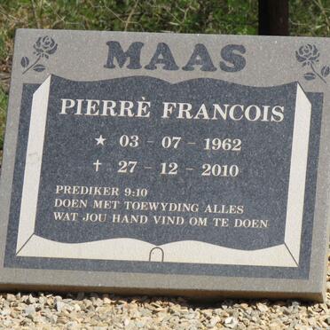MAAS Pierre Francois 1962-2010