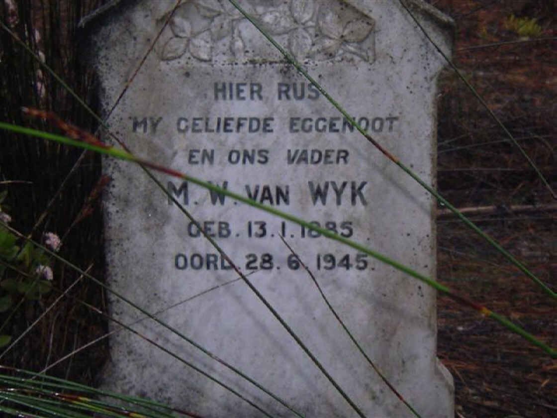 WYK M.W., van 1885-1945