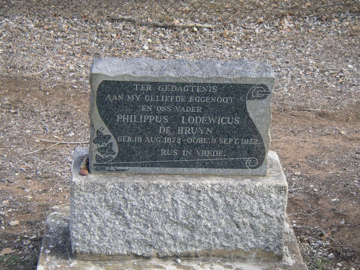 BRUYN Philippus Lodewicus, de 1872-1952