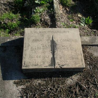 MOLENDORFF Cornelius, von 1865-1946 &amp; Anna 1863-1941