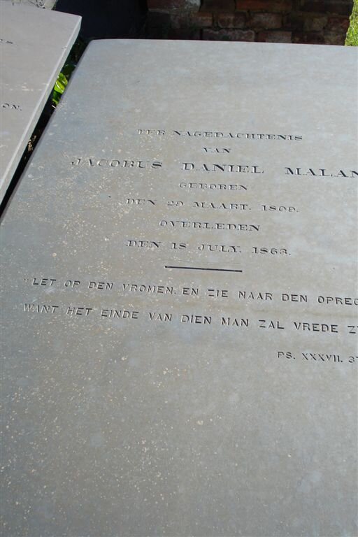 MALAN Jacobus Daniel 1809-1863