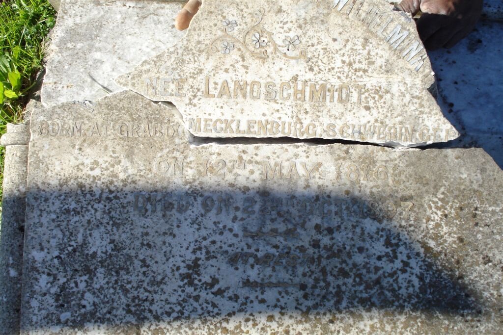 FREY Wilhelmina nee LANGSCHMIDT 1816-1897