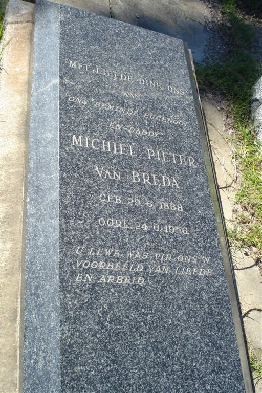 BREDA Michiel Pieter, van 1888-1956